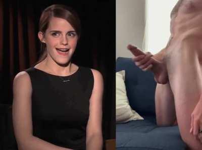 Emma Watson amazed by cockslap