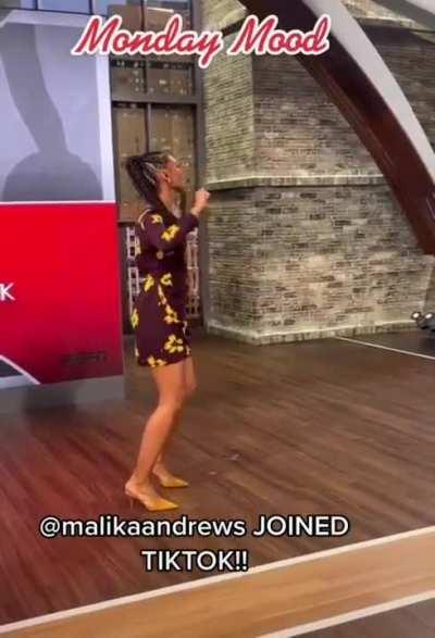 Malika dancing on TikTok