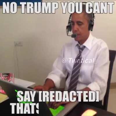 Obama needs to get a brown switch mechanical keyboard caw caw