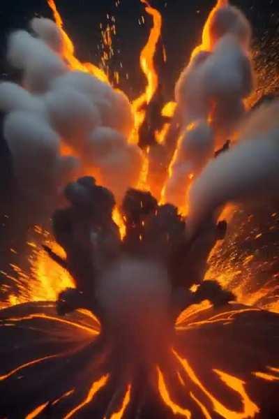 Volcanic eruption