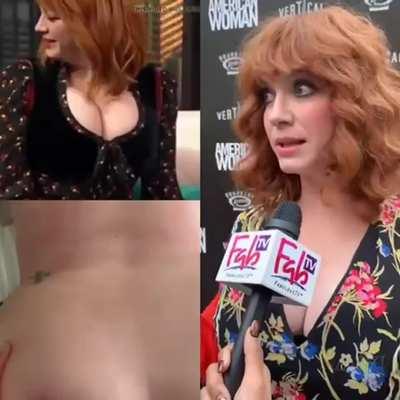 Christina Hendricks… FabTV🎤👀🍈🍈