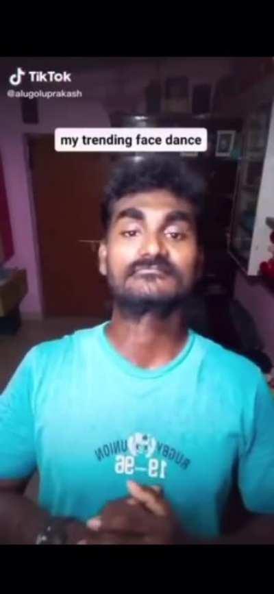 This Indian Guy face dances!