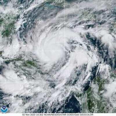 Hurricane Etas Pinhole eye &amp;amp; rapid intensification