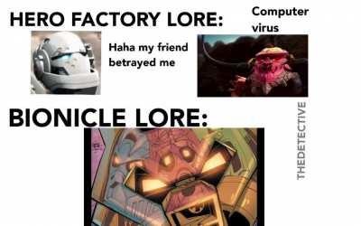 Hero factory lore vs Bionicle lore