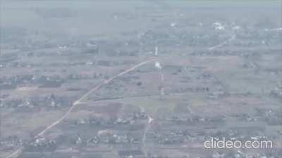 Destruction of the Russian surveillance complex &quot;Murom-M&quot; by a FPV drone of the 121th Separate Territorial Defense Brigade. Mala Lepetykha, Kherson region. (20/12/2023)