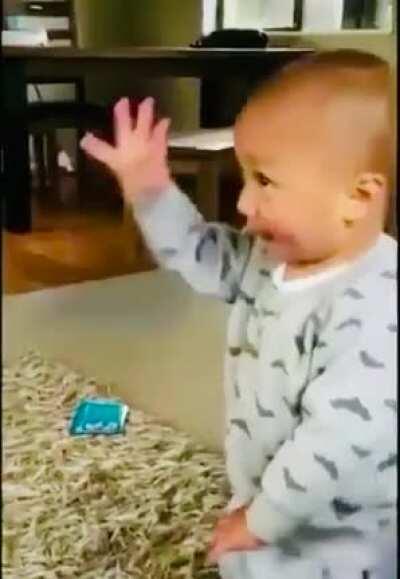 Young boy learning the Haka