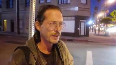 Homeless man talks openly about being addicted to heroin. We have an opioid crisis in America.