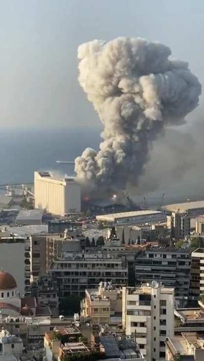 Massive explosion in Beirut