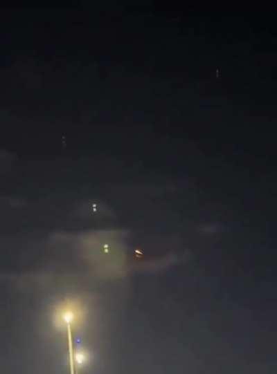 Another angle of ballistic missiles being launched from Iran 