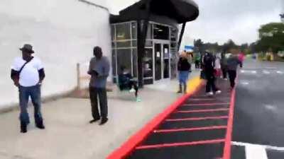 Early Voting begins in Lawrenceville, Georgia 7 AM. Population: 30,000