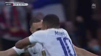 Spain 1 - [1] France - Karim Benzema great goal 66'