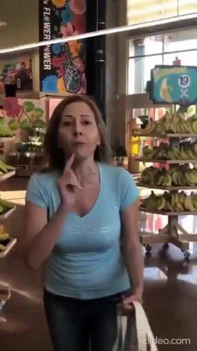 Karen melts down after refusing to wear a mask in Trader Joe’s the first day they reopened