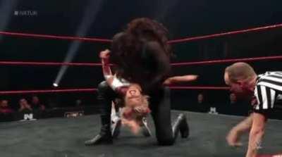 Myla Grace suffers in a devastating backbreaker submission