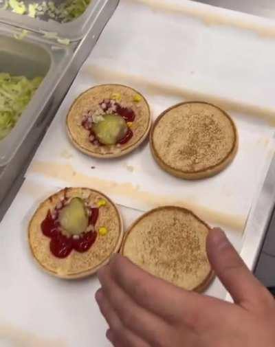 Look at how your Cheeseburger is made at McDonalds