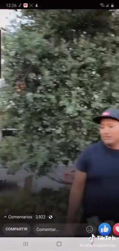 Police take money from street vendor’s wallet for not having a permit. You can see the devastation and fear in his face for being so helpless to do anything about it