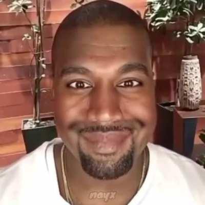 Kanye smiling 🙂