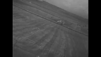 Lt. J.E. Meller Low Level Strafing of German Targets, 20th November 1944 [WWII b/w]