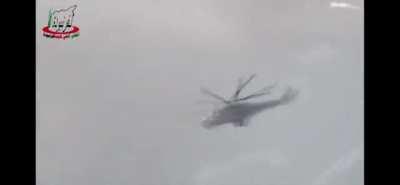 Russian mil mi-24 butchering isis in syria nov 2015 those pilota have balls of steel flying that low