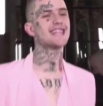 Lil Peep for Haider Ackermann at Paris Fashion Week in 2017