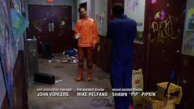 Abed telling Jerry the janitor about their paintball war is one of my favorite scenes