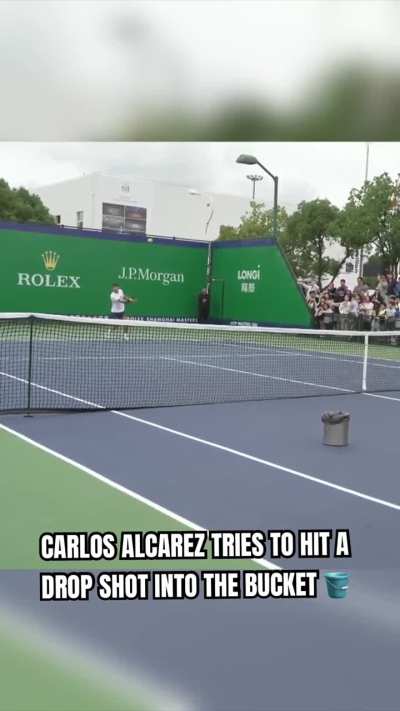 Carlos Alcaraz’s drop shot practice at China Open 