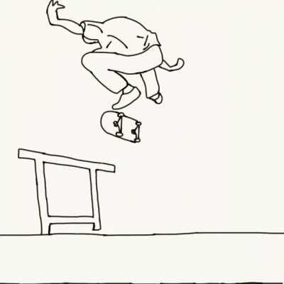 Rotoscope kickflip