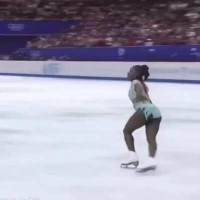 Surya Bonaly is the only Olympic Skater to land a backflip on one leg, 1998.