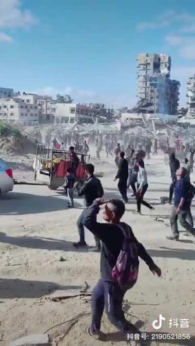 Apocalyptic scene from Gaza as people are going back to their destroyed homes