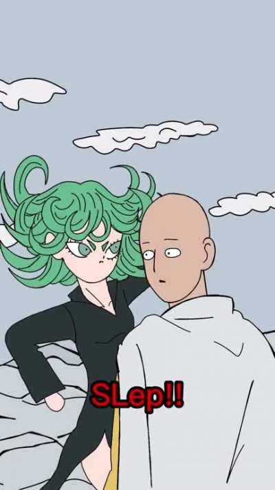 Saitama vs tatsumaki on crack