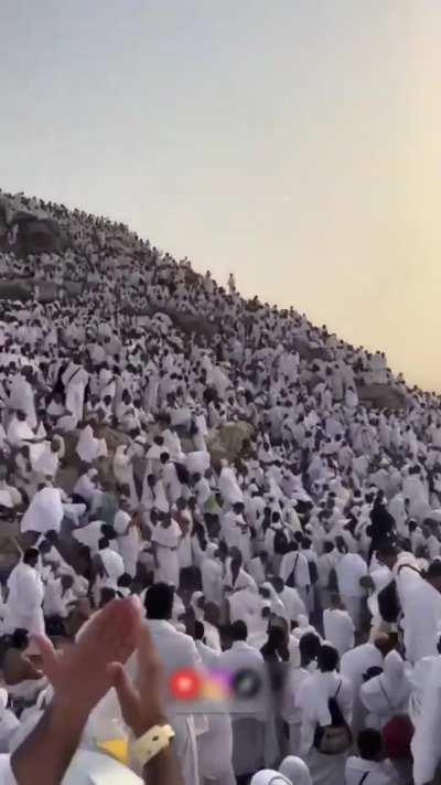 Scene from this year’s annual Hajj pilgrimage.