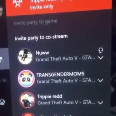 Rare video of X and Trippie playing gta