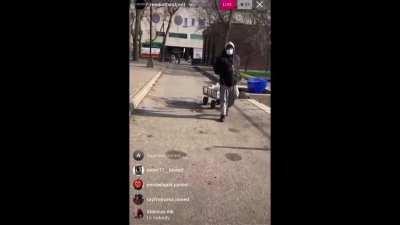 Toronto videographer @reedinthestreet gets paved walking threw p.o (stop waking threw fucking hoods acting like ur from there)