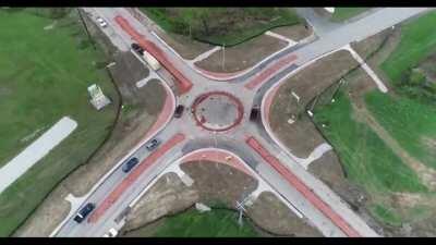 Roundabout in rural Kentucky