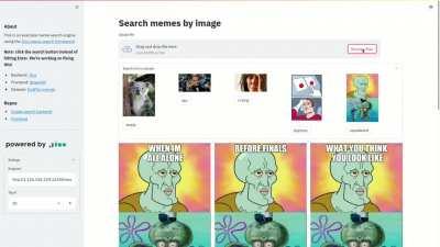 This search engine for memes built using Neural Search makes finding memes a breeze. Link in comments