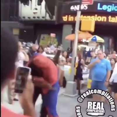 Muay Thai Spider-Man saves the day