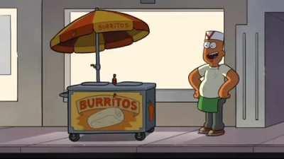 I'm selling burritos ain't nothing is going to stop me now