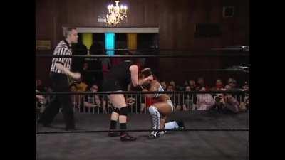 Athena vs Saraya low blow highlights