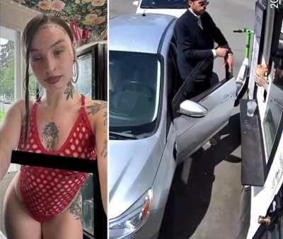 Customer complains about price of Coffee to Bikini Barista, throws coffee, gets hammer in response 