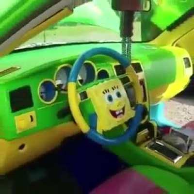 spongebob car interior