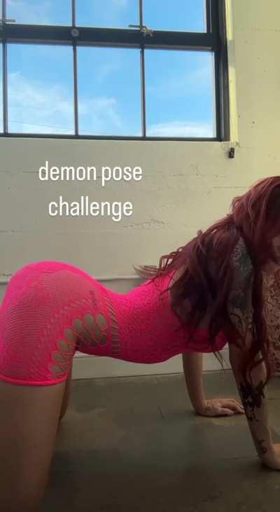 Demon pose challenge