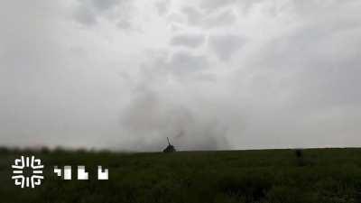 PzH 2000 firing a 6 shot salvo in Ukraine