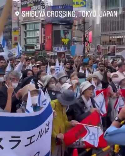 Pro Israel rally in Japan 🇯🇵❤️🇮🇱