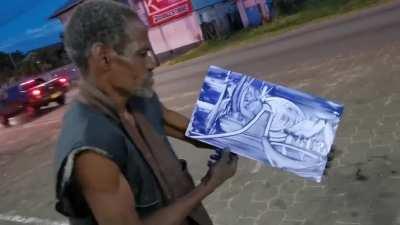 This street artist from Suriname