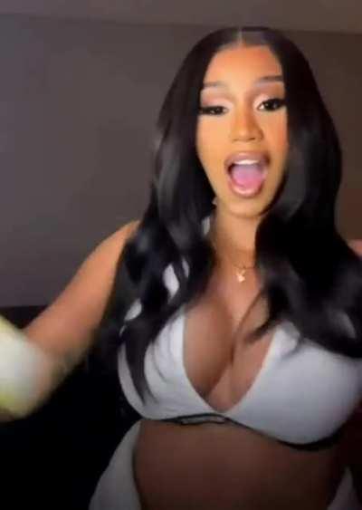 Cardi teasing