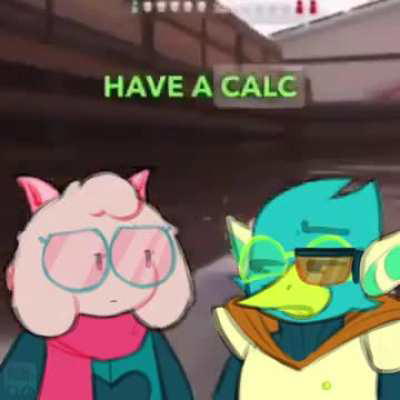 Is Ralsei using a calculator?