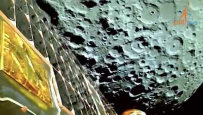 Chandrayan 3 made it to the Moon's orbit and sent its very first video.