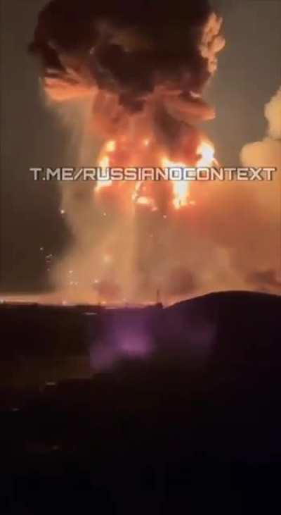 Detonation of aircraft ammo on Morozovsk airfield inside russia after Ukrainian drone strike in hd quality