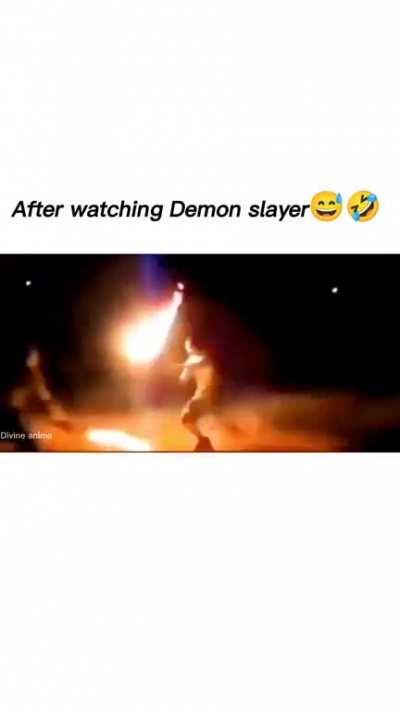 Me and my friend after watching demon slayer