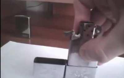 How not to refill a lighter