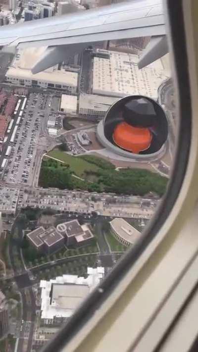 Flying over MSG Sphere in Las Vegas. Credit: DogeDesigner